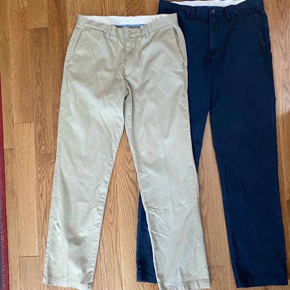 2 pairs Men’s Polo Ralph Lauren Classic Fit Chino Pant- 34x34 in Navy and khaki